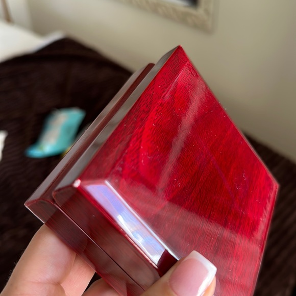 Diamond in a heart white gold plated necklace - Picture 5 of 6